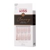 KISS Classy Press On Nails, Nail glue included, Cozy Meets Cute', Pink, Medium Size, Coffin Shape, Includes 28 Nails, 2g Glue, 1 Manicure Stick, 1 Mini File
