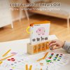 TOP BRIGHT Flash Cards for Toddlers - 40 Double Sides Flashcards, Colors & Shapes Flash Cards, Logic Key Montessori Toys, Preschool Learning Activities for 2 3 4 Years Old Preschool Kids