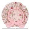 3 Pieces Kids Satin Bonnet Silky Sleep Cap Wide Elastic Band Hair Bonnet for Girls Toddler Child