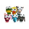 Multipet International 36306 5.5" Big Eyez Squeaky-Eyed Animals Dog Toy Assorted Styles
