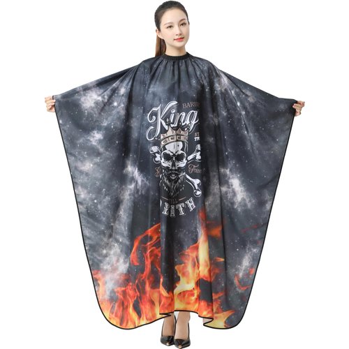 Iusmnur Barber Capes Professional, Hair Cutting Capes with Snaps Closure, Hair Salon Cape Waterproof Hairdressing Styling Cape for Barber and Home