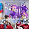 32 Inch 1 Balloon Number, Purple Balloons, Purple Confetti Latex Balloon Foil Balloons Mylar Balloons Number 1 Balloons for Anniversary Supplies Kids Birthday Party (Purple, 1)