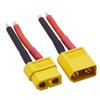 Blomiky XT60H 5 Pairs Female and Male 14AWG Silicon Wire Extention Deans XT60 Plug Connector for RC Cars Drone Lithium Battery XT60 Plug 5