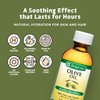 De La Cruz Pure Olive Oil - Natural Expeller Pressed Olive Oil for Hair and Skin - Lightweight Body Oil for Dry Skin 2 Fl Oz (3 Bottles)