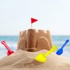 Gejoy 12 Pcs Sand Shovels for Kids Plastic Beach Shovels Bulk 7.7'' Colorful Toy Scoop Set Summer Beach Toys, Random Colors