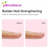 Nicedeco Rubber Base Gel for Nails Milky White Rubber Gel U V Color Base Gel Nail Polish 15ML 003