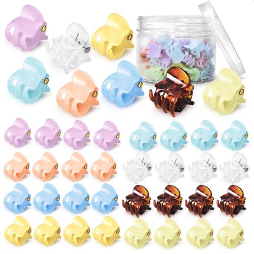 40Pcs Mini Hair Claw Clips for Women - Mini Hair Clips Mini Claw Clips for Hair Styling Small Hai...