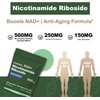 Boqiao NAD+ Supplement - Nicotinamide Riboside & Resveratrol 900mg – Fast-Absorbing Cellular Renewal Capsules for Energy, Anti-Aging & Brain Health – 80 Capsules