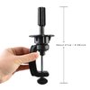 14 inches Mannequin Head Cosmetology Doll Head Manikin Practice Head for Hairdresser Practice Braiding Hair styling with Wig Clamp Stand (Black)