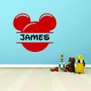 Face Personalized Custom Name Wall Decals Wall Design Stickers Vinyl Removable Children Kids Rooms Girls Boys Baby Nursery Cartoon Size 14x14 inch