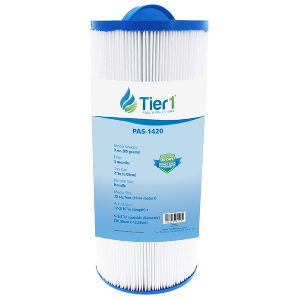 Tier1 Pool & Spa Filter Cartridge | Replacement for Marquis PPM35SC, Pleatco PPM35SC-F2M, FC-0196, Marquis Spa 20042, 20092 and More | 35 sq ft Pleated Fabric Filter Media