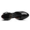 Women's T-Strap Latin Salsa Dance Heels Non-Slip Ballroom Character Shoes Wedding Prom Pumps (8 / Black)