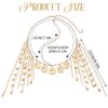 Aukmla Coins Head Chain Jewerly Gold Sequin Tassel Hair Chains Festival Costume Headband Hair Accessories for Women and Girls