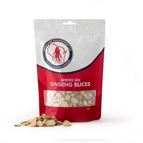 Dairyland American Ginseng Slices - 4 oz Pack Wisconsin Ginseng Slices - Authentic American Ginse...
