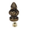 uxcell Bronze Cap Knob Lamp Shade Finial Decoration Dual Thread 1-3/8 Inch High 2Pcs