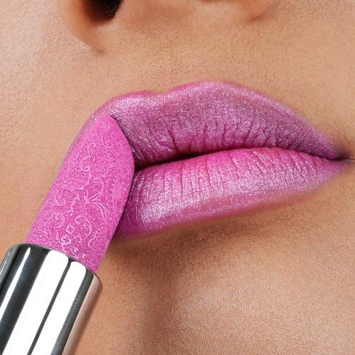 Anglicolor Glitter Lipstick High Impact Lipcolor,Pink Lipstick Moisturizing Creamy Formula,Metallic Lipstick For Women For Vegan & Cruelty-Free,Full-Coverage Lip Color (#15 VELOCITY, 1PC)