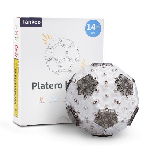 Tankoo Magnetic Tiles Magnet Building Blocks Fidget Ball Stem Toys Desk Decor Great Gift for Office Stress Relief, Age 8-12, Teens, Adults, Men, Women, ADHD, Autism