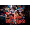 16 Inch Red Happy New Year Letter Balloons, Big 2025 Happy New Year Letter Balloons Foil Red Balloons for 2025 Happy New Year Eve Celebration Decorations Party Supplies New Years 2025 Balloons Red