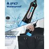 Cordless Water Flosser for Teeth Professional Water Teeth Cleaner Picks Dental Oral Irrigator with 3 Modes & 4 Jet Tips for Braces Gums, IPX7 Waterproof, 300ml Detachable Tank for Home Travel (Black)