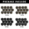 48 Pcs Abilities Keywords Counter Dice Black Shield MTG Dice Counters Bulk Buff Tokens D6 Dice Set for Magic The Gathering, MTG, TCG, Card Games Accessories
