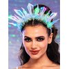 GORTIN Light Up Headband LED Mermais Headbands Blue Glow Headpiece Halloween Costume Headband Hair Accessories for Women