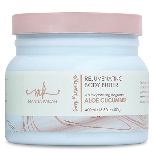 Manna Kadar Beauty Dead Sea Minerals Rejuvenating Body Butter, Aloe Cucumber, 13.52 Ounce (Pack of 1)