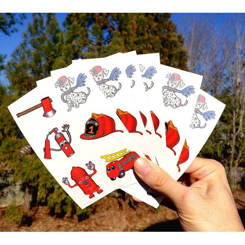 Premium Firefighter Tattoos, Party Favors, Temporary Tattoo