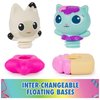 Gabby’s Dollhouse: Gabby Cat Bath Squirters, Mercat & Pandy Paws Floating Toddler Bath Toys for Girls & Boys Ages 3 and up