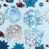 Bezkega Winter Party Plates and Napkins,Snowflake Party Supplies 60pcs Winter Wonderland Paper Plates and Napkins for Christmas Holiday Winter Party Supplies