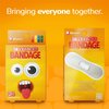 BioSwiss Bandages, Silly Faces Self Adhesive Bandage, Googly Eyes Latex Free Sterile Wound Care, Standard Shape for Kids and Adults, 24 Count