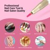 MelodySusie Professional 5 in 1 Nail Drill Bits, 3/32'' Carbide Tungsten Multi-function Bits, Suitable for Manicure Pedicure Cuticle Gel Polishing, Technicians Bits, Pink Blossom, Series Bit-M
