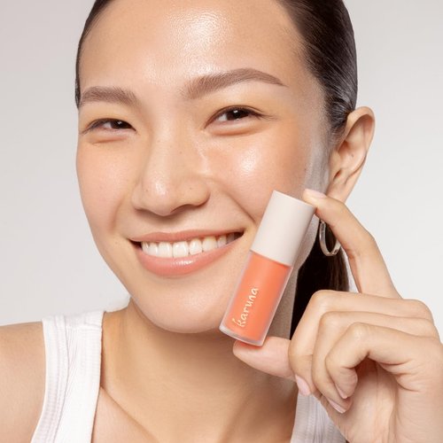 Karuna Skin - Tinted Lip Oil, Soothing & Moisturizing Lip Products with Peptides, Antioxidants, Hydrating Flattering Vegan Lip Tint, Pause, 4.8 mL/0.16 fl. oz