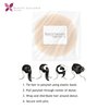 Beaute Galleria Hair Donut Bun Maker Ring Style Mesh Chignon Ballet Sock Bun (Mini, Beige/Blonde)