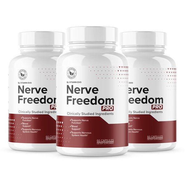 (3 Pack) Nerve Freedom Capsules, Official Nerve Freedom Support Supplement Pills, Nerve Freedom All Natural Advanced Formula Capsule, NerveFreedom Pills Health Reviews, 3 Month Supply (180 Capsules)
