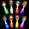 Christmas Party Favors, 40 Finger Lights Christmas Stocking Goodie Bag Stuffers for Kids Light Up Christmas Toys Classroom Prizes Christmas Gifts for Students Bulk Xmas Party Favors Treats Supplies