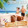 Fit Gel Work Out Enhancer Sweat Gel (Coconut) Hot Cream Target Tummy Belly, Sweet Scent, Easy Apply Jar (17.6 oz)