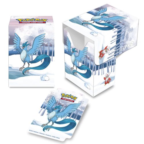 Ultra Pro - Pokémon Gallery Series Frosted Forest Full View Deck - Card Protector Deck Box Hold 75 Standard Size Cards Double Sleeved, Includes Matching Deck Divider