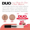 DUO Adhesives 2-in-1 Brush On Clear & Dark Adhesive, Dual-Ended Two Color Choice False Eyelash Adhesive Solution for Strip Lashes, 0.18 oz 1-Pack