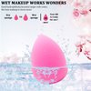 12 Pieces Professional Makeup Sponge Set,Latex Free Flawless Soft Setting Face Puffs,Beauty Sponge Blender Cosmetic Applicator for Powder,Liquid,Facial Makeup Tools