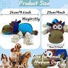 BIKIISEN Dog Toys for Aggressive Chewers, Squeaky Plush Dog Chew Toys, Interactive Tug of War Dog Toys to Keep Them Busy, Tough Dog Stuffed Animals for Teething, Dog Toy for Small/Medium Breed