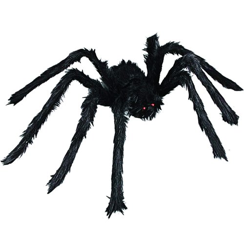 6 Halloween Spider Decorations, Realistic Hairy Spiders Set, Giant Scary Spider Props for Yard, Indoor and Outdoor Creepy Decor, Home Party Decorations (36” 30” 24” 18” 18” 12”)