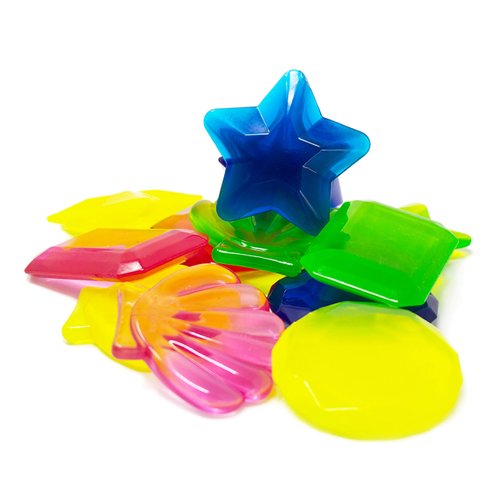Boley Dive Gems Swim Toys - 12 Pack Pool Diving Toys for Kids - Sinking Swimming Pool & Bath Toys for Toddlers, Water Games - Includes Sea Shells, Stars, Circles & Rectangles