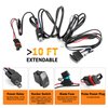 WeiSen 180W Plug & Play Spot Lights Wiring Harness Kit with Pulse Power Bar Plug Connector Relay Fuse 16AWG 2 Lead 12V On Off Rocker Switch Compatible with Polaris RZR General Ranger Pulse Bus bar
