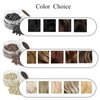 1000 Silicone Micro Link Rings 5mm Lined Beads Deadlocks for Hair Extensions Tool (1000Pcs(Pack of 1) (1000Pcs, Brown)