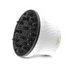 Herbishh Universal Hair Dryer Diffuser - Adjustable 3.5-8 cm, Rotary Clip for Curly & Wavy Hair, Even Heat, Reduces Frizz & Adds Volume, Heat-Resistant Air Hood for Effortless Curl Definition (White)