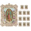 Baptism Favors 12 PCS Our Lady of Guadalupe Wooden Picture Frames First Commuion Christening Memorial Gift