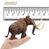 Gemini&Genius Mammoth Action Figure Toy, Woolly Mammoth Wild Animal Toy, Beautiful and Accurate Sculptures of Elephant Animal Toy Figure, Collection, Display & Play for Kids Collectors