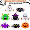 24 Sets Halloween Crafts for Kids, DIY Crown Halloween Headbands Craft Kits Art Set, Pumpkins Ghost Monster Bat Spider Paper Hat with Halloween Foam Stickers for Classroom Activities Party Favors