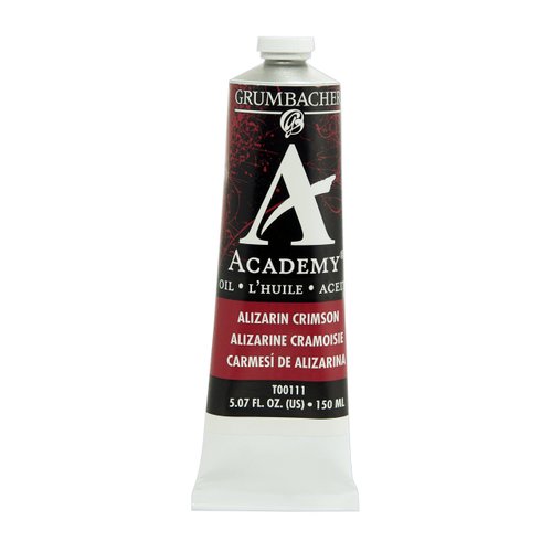 Grumbacher Academy Oil Paint, 150 ml/5.07 oz, Alizarin Crimson