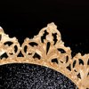 YADIRF Alloy King Queen Royal Full Round Crown Wedding Tiara Headbands Princess Crowns For Pageant Party Hair Accessories (Gold)